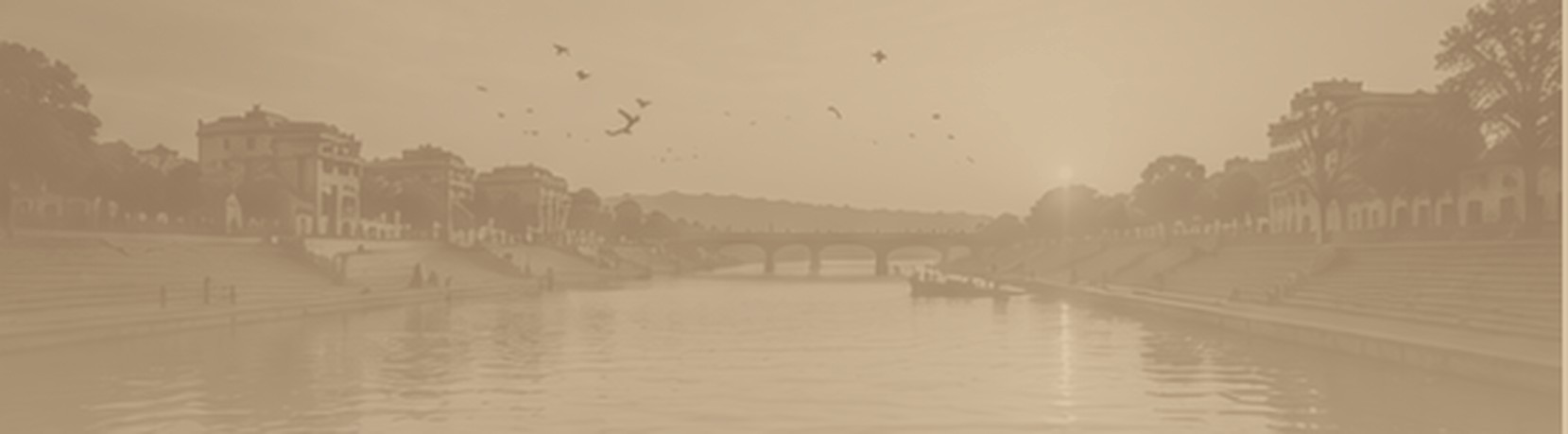 The Sabarmati riverbed, dry